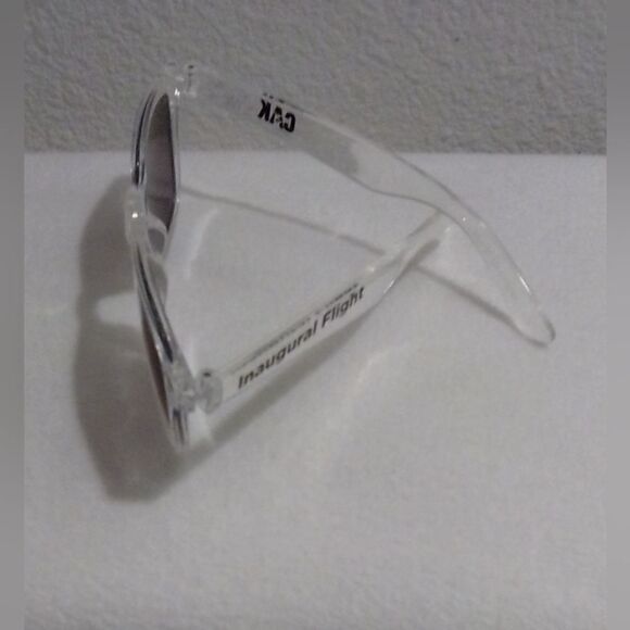 CAK Inaugural Flight Commemorative Clear Sunglasses - Like New UNISEX - Picture 3 of 4